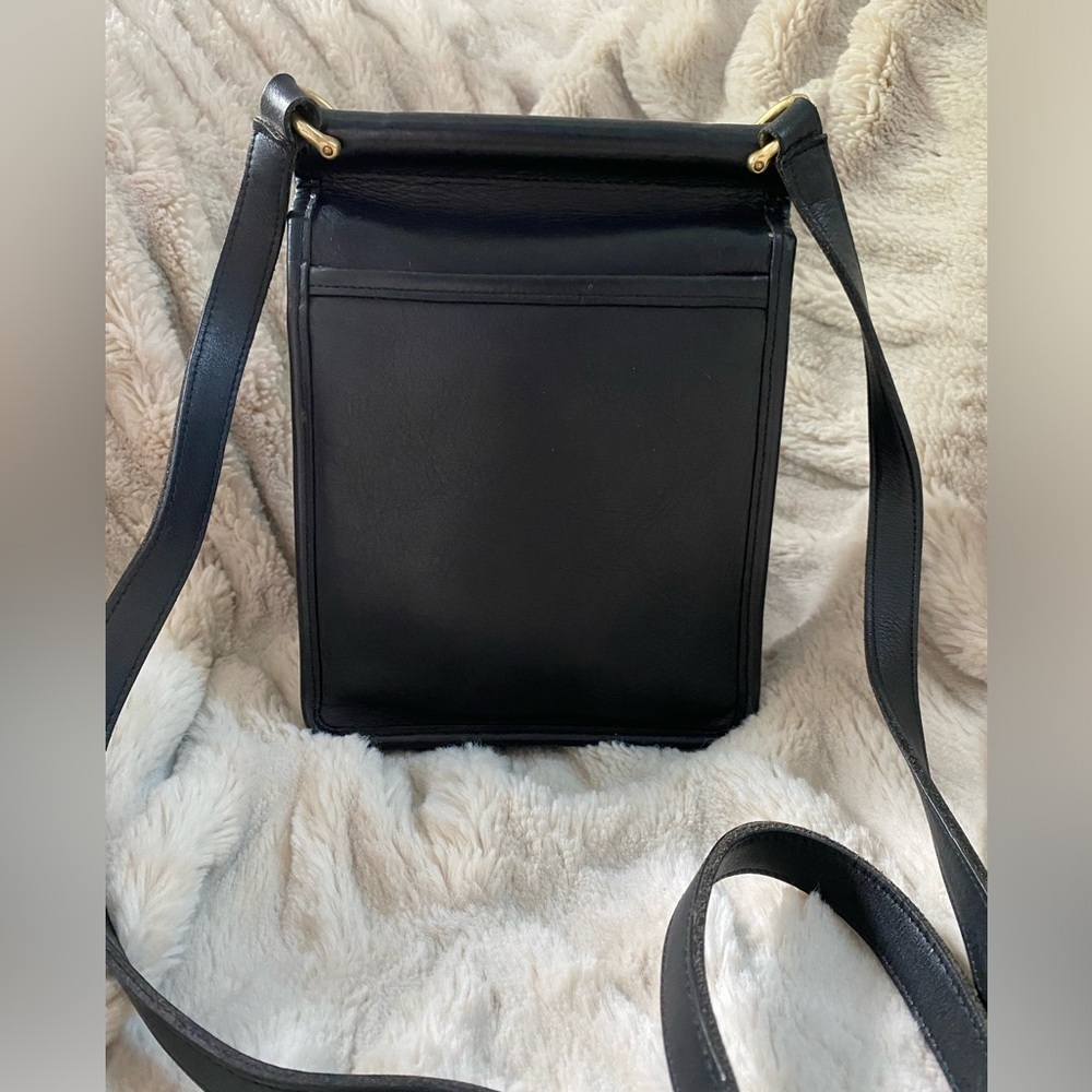 Vintage Coach Black Leather Murphy Crossbody Bag 9930 - Picture 3 of 13
